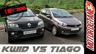 Renault Kwid vs Tata Tiago Hindi Detailed Comparison - रेनॉल्ट क्वाड  v/s टाटा टिआगो  की तुलना