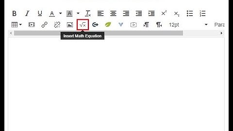 Canvas Insert Math Equation Tool Basic Tutorial