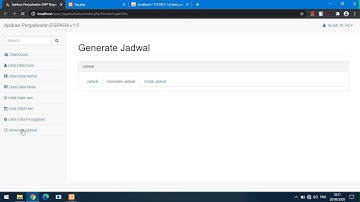 Aplikasi Penjadwalan Mata Pelajaran