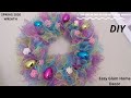 DIY, Dollar Tree Deco Mesh Wreath|Spring 2020 wreath|Glam Home Decor||Jo-Jo&#39;s Handmade Creations