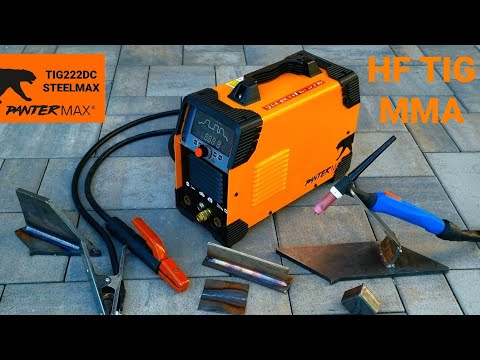 Первая высокочастотная ВЧ-сварка TIG на аппарате PANTERMAX TIG222DC Steelmax MMA / TIG