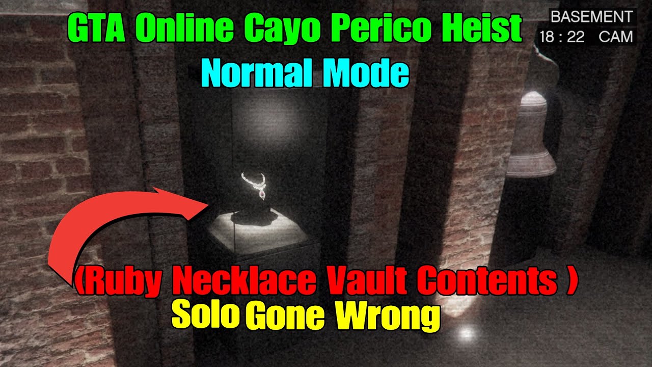 GTA Online Cayo Perico Heist 1 Million Ruby Necklace Duo Stealthy Drainage  Entrance 1.4 million Take - YouTube