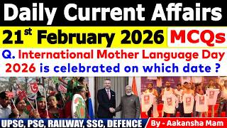 21st February 2026 Current Affairs 🔥| Daily MCQs | Today’s Most Important #currentaffairs screenshot 2