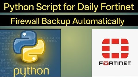 Python Script for Daily Fortinet Firewall Backup | Automated Network Device Config Backup