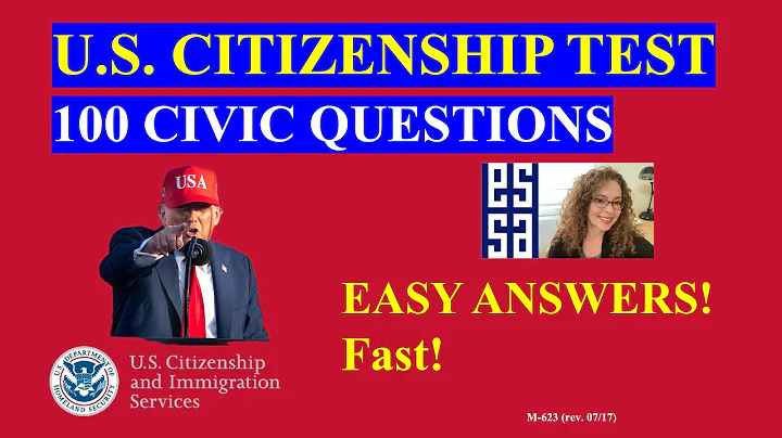 100 civics questions ONE EASY Answer FAST! | US naturalization test | 2008 Civics Test
