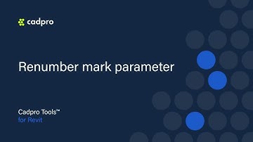 Renumber Mark Parameter - Cadpro Tools