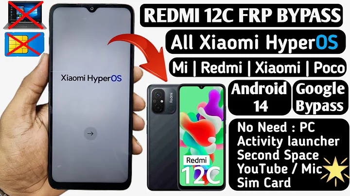 Redmi 12c Frp Bypass | Xiaomi Redmi 12C FRP Bypass | HyperOS 1.0.3 Android 14 (Without PC)
