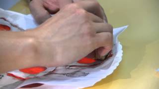 картинка: «Ручная работа». Трафаретная роспись тарелки (24.06.2015)