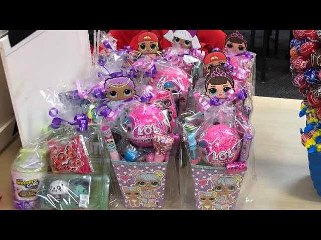 favors 6x personalised or not LOL Surprise dolls birthday party bags for sweets 