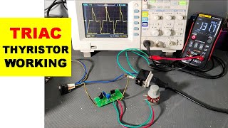 {571} TRIAC working, TRIAC Working in AC Circuits, Thyristor, Triac || Phase Angle Control