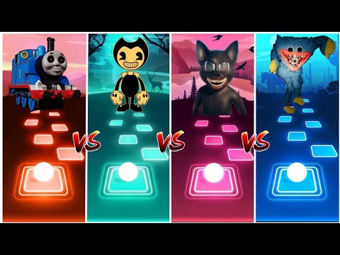 Huggy Wuggy (Poppyplaytime) vs Cartoon Cat vs Bendy vs Cursed Thomas - Tiles Hop EDM RUSH