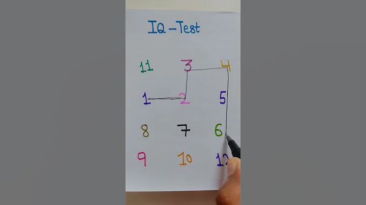 IQ test draw a line form 1 to 12 🤪🤪#drawing #line #maths#quiz#shorts#trending #@priyamittalideas