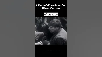 1967 A Marines Poem From Con Thien Vietnam War Vietnwar Poetry Veteraninterview Documentary 