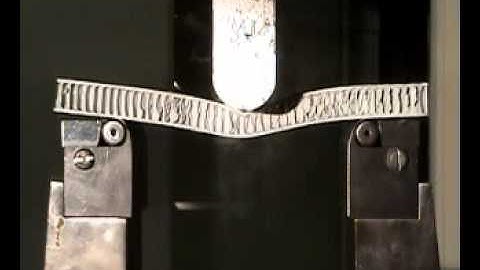 4 Ply Composite Honeycomb Sandwich Three Point Bend