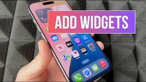 How to Add Widgets to home screen on iPhone 16 Pro