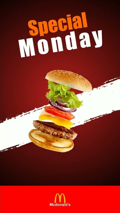 Motion Graphics | McDonald's Burger Advertisement | How to create Motion Graphic Ads | After Effect