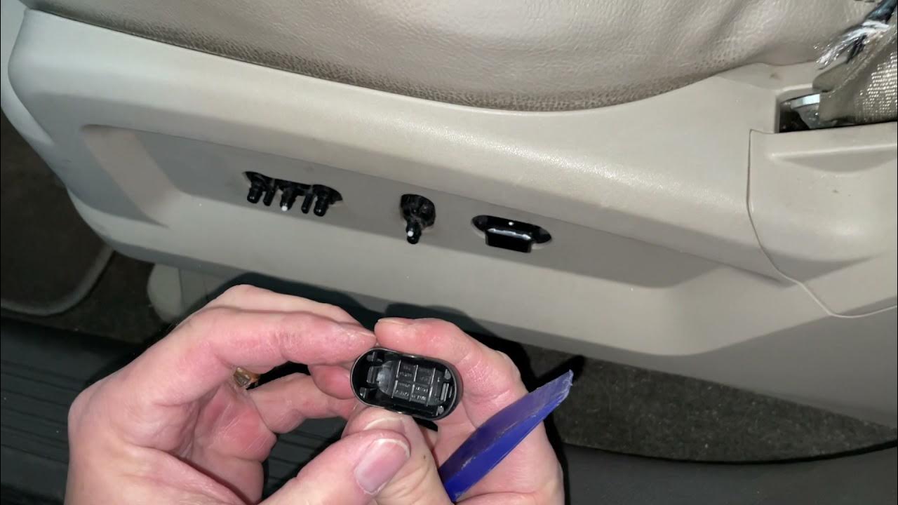 How To Remove / Replace Power Seat Switch On A 2007-2014 Ford Edge