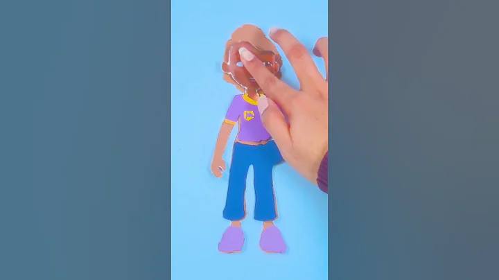 DIY Meekah Paper Craft! Easy Crafts for Kids! #blippi #shorts thumbnail