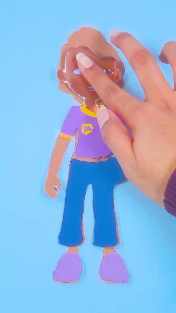 DIY Meekah Paper Craft! Easy Crafts for Kids! #blippi #shorts