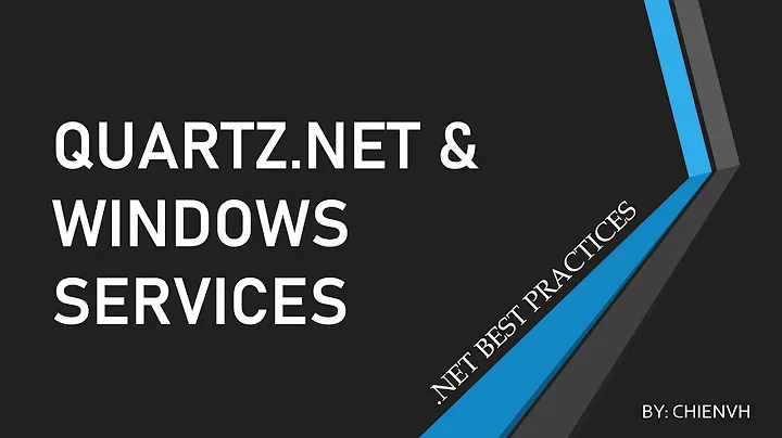 Schedule Tasks as a Windows Service using Quartz.Net | .Net Best Practices