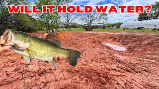 Building a backyard bass pond with only a skid steer!