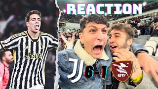 METTETE IL CAPPOTTOOOOO | JUVENTUS-SALERNITANA 6-1 Reaction allo Juventus Stadium