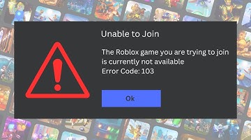 How to Fix Roblox Error Code 103 | In 1 Minute!