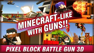 Best Mobile Pixel Shooting FREE Game - Pixel Block Battle Gun 3D - Minecraft Like With Guns! screenshot 4