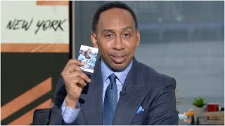 Stephen A. gets a SIGNED Dan Orlovsky NFL card as a gift?! 😂 | First Take