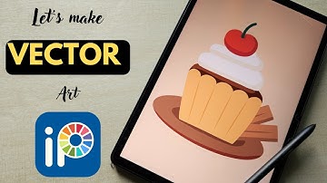Vector art in IBIS PAINT X | Beginners Vector art tutorial | cupcake drawing