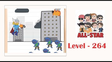 Brain test all star level 264 Thor must destroy all of the monsters.