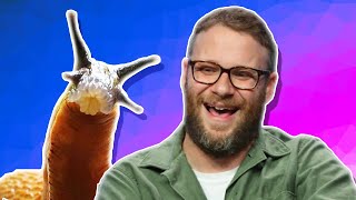 Seth rogen lauging in Slow motion