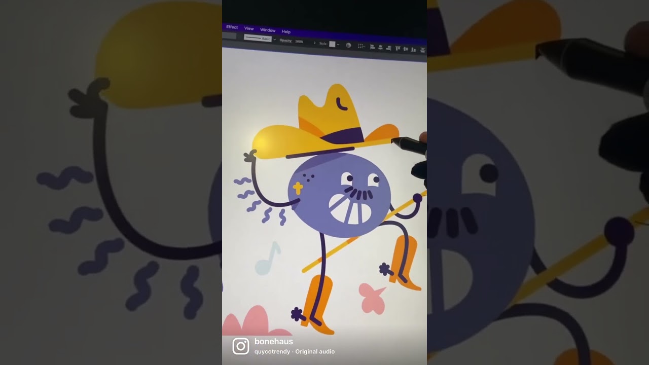 Animating a Vector CowGrape in Adobe Illustrator and After Effects
