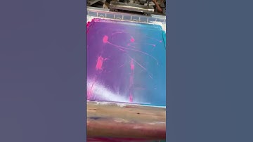 Screen printing a 1 of 1 ombre print #clothingline #clothingbrand #screenprinting #customshirt #sma