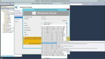 Platform for Hybrid Cloud with SQL Server 2014, 04, SQL Server Solutions to Deploy a Database to a W