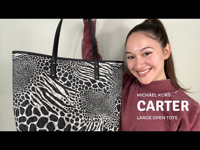 Michael Kors Carter Large Top Zip Tote Bag - Allum