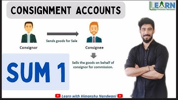 Consignment Account | Sum 1 | Financial Accounts | Educational video | Accounts | BCom | CA