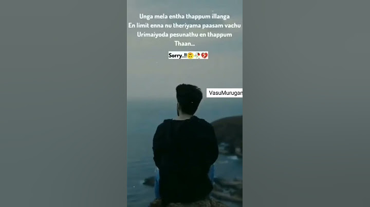 ellam thappum enmela than😭💔💯
