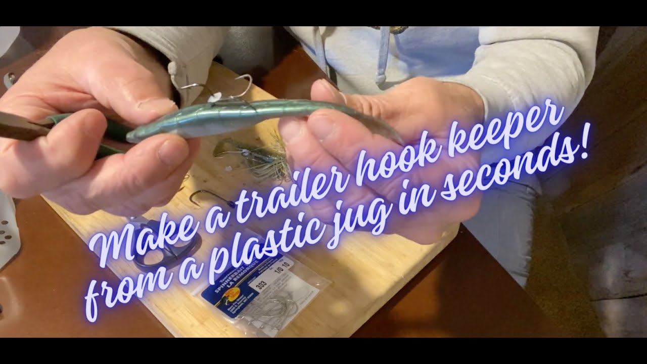 Make a trailer hook keeper from a plastic jug in seconds! 