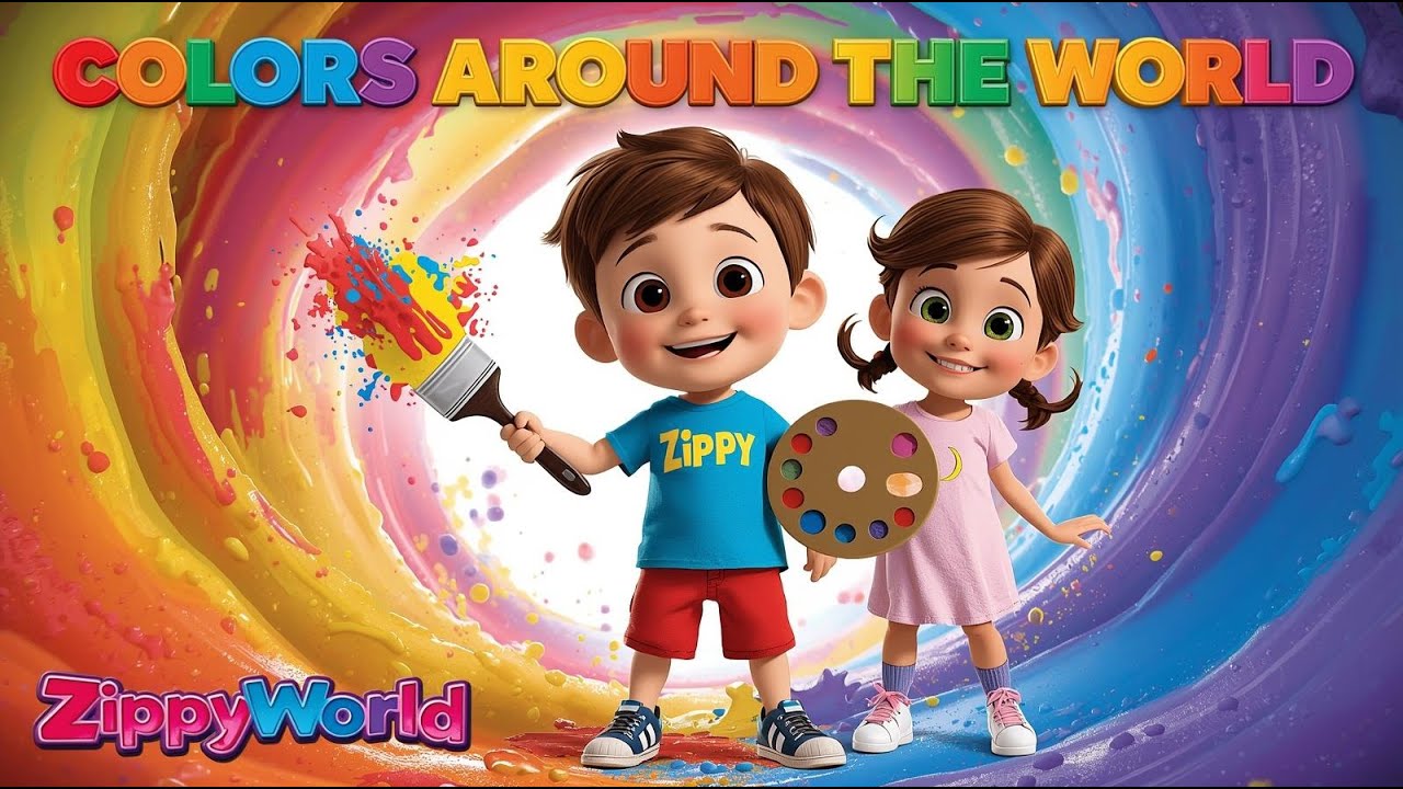 COLORS AROUND THE WORLD 🌈 | Preschool Color Song for Kids | Learn ...
