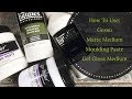 Art Journal Supplies : How to use Gesso, Matte Medium, Moulding paste, Gel Gloss Medium
