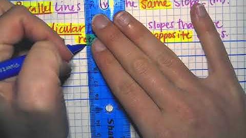 4-4 Video Notes: Parallel and Perpendicular Lines - Day 1