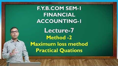 F Y BCOM SEM - 1 | PIECEMEAL DISTRIBUTION LEC 7 | GUJARATI By Suresh Sir