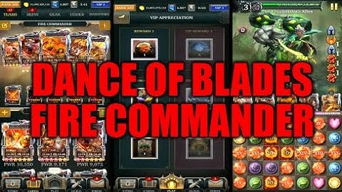 Legendary Game Of Heroes: Dance Of Blades Event Gameplay/Team Testing (Fire Commander)