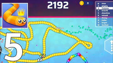 Snake I.O Game | Gameplay Walkthrough - New Yellow Bubbles Snake Unlock - Part 5 (Android,IOS) 