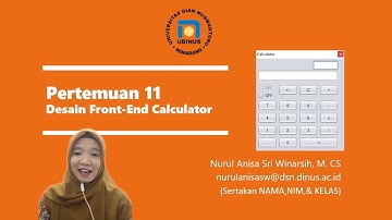 Java JFrame Form Desain Front-End/ Tampilan Calculator