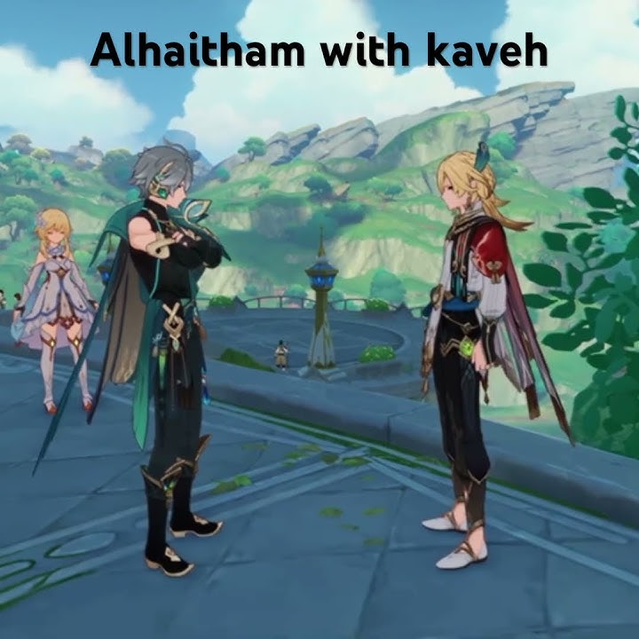 Alhaitham change his tone when he talk to kaveh😳(haikaveh) #alhaitham #kaveh #haikaveh