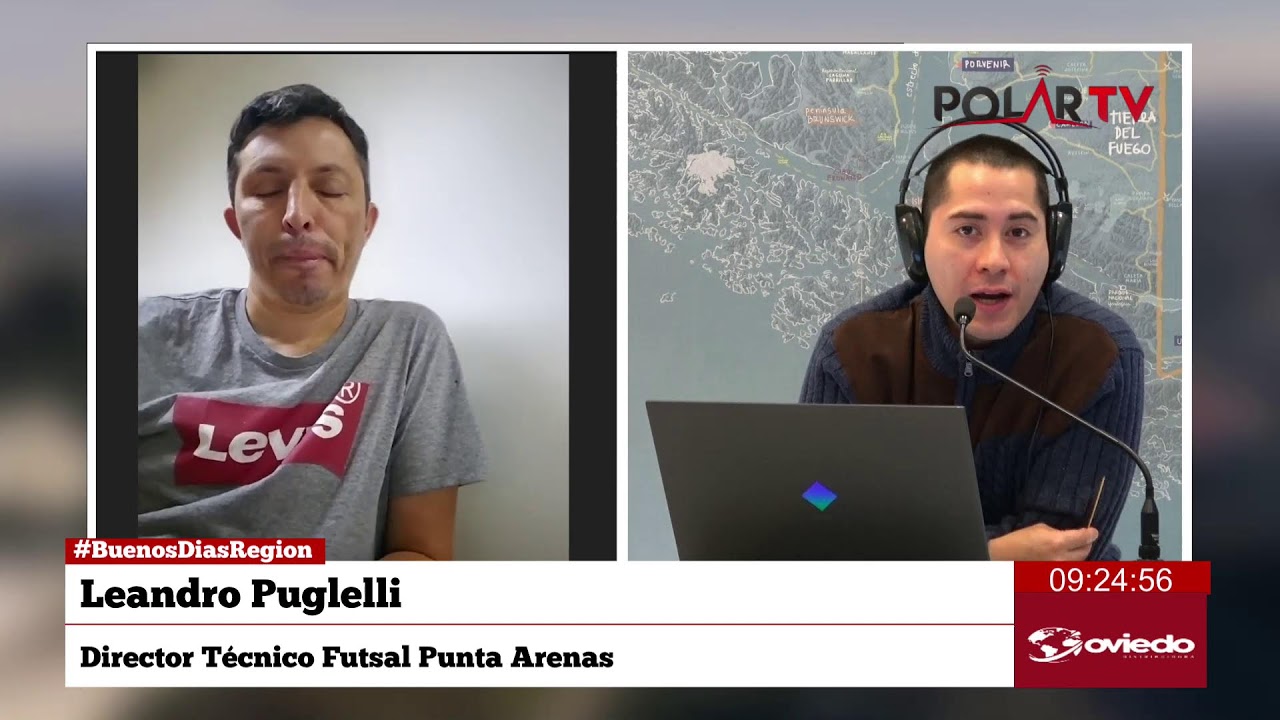 #BuenosDiasRegion Leandro Puglelli, Director Técnico Futsal Punta Arenas