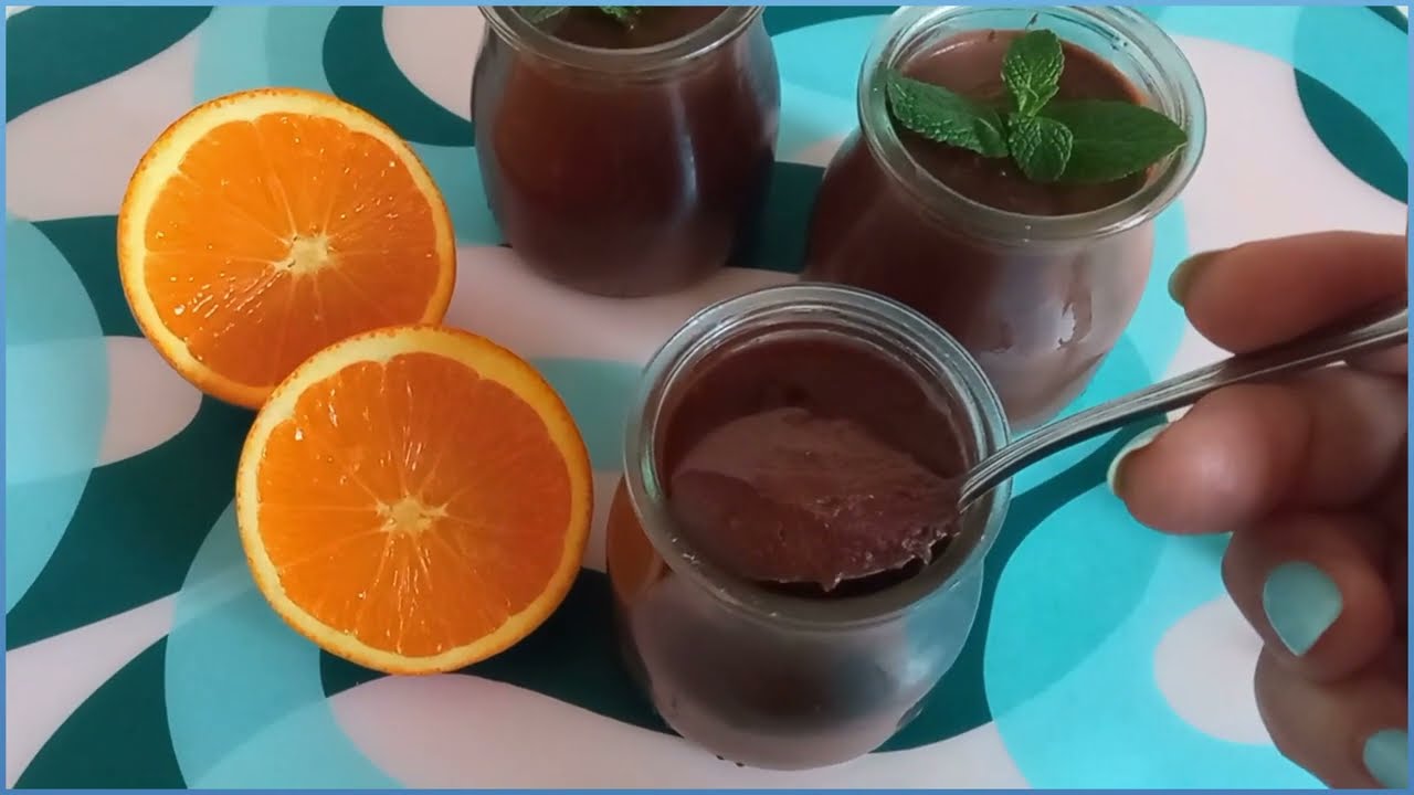 Postre Mousse de Naranja y Chocolate en 5 minutos ¡SÓLO 2 INGREDIENTES! 🍊🍫