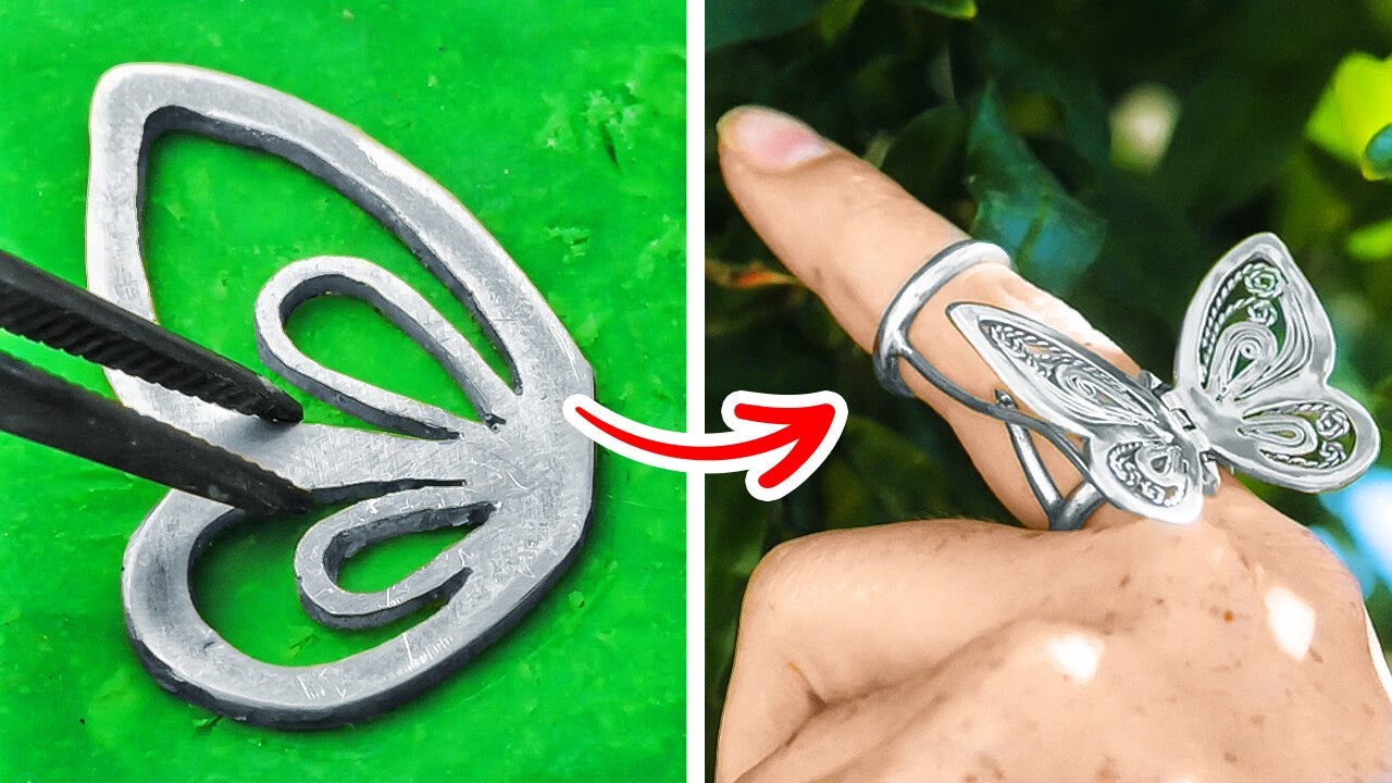 Ring With Moving Wings || Incredible Jewelry DIY Ideas